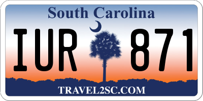 SC license plate IUR871