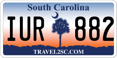 SC license plate IUR882
