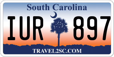 SC license plate IUR897