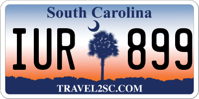 SC license plate IUR899