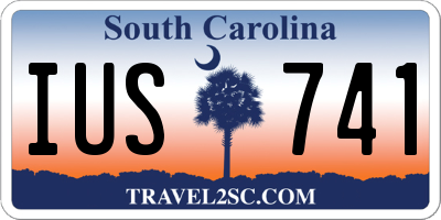 SC license plate IUS741