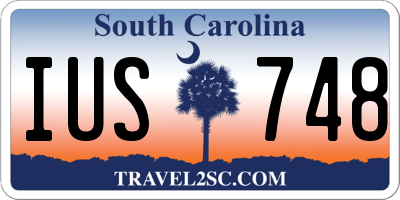 SC license plate IUS748