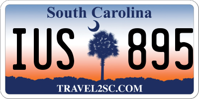 SC license plate IUS895