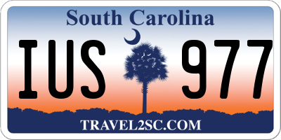 SC license plate IUS977