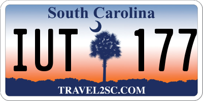 SC license plate IUT177