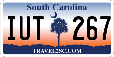 SC license plate IUT267