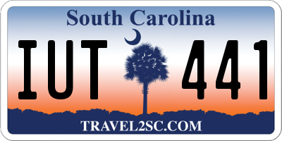SC license plate IUT441
