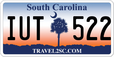 SC license plate IUT522
