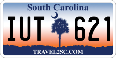 SC license plate IUT621