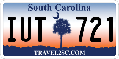 SC license plate IUT721