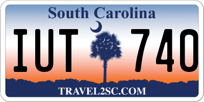 SC license plate IUT740