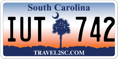 SC license plate IUT742