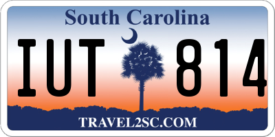 SC license plate IUT814