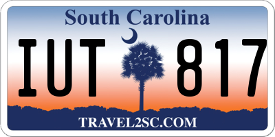 SC license plate IUT817