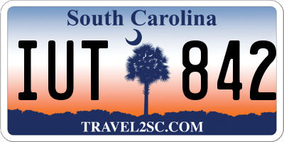 SC license plate IUT842