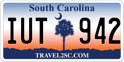 SC license plate IUT942