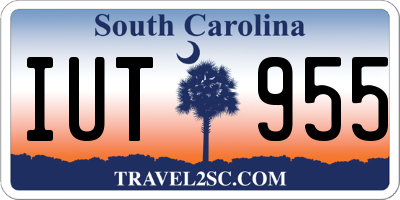 SC license plate IUT955