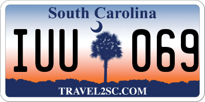 SC license plate IUU069