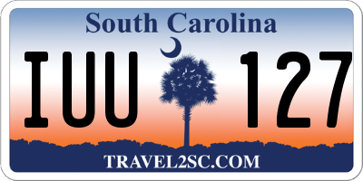 SC license plate IUU127