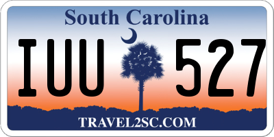SC license plate IUU527