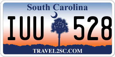 SC license plate IUU528