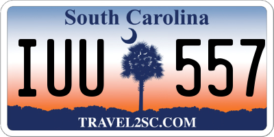 SC license plate IUU557