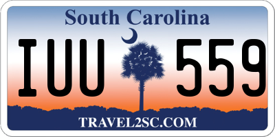 SC license plate IUU559