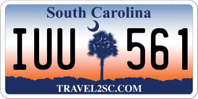 SC license plate IUU561