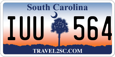 SC license plate IUU564