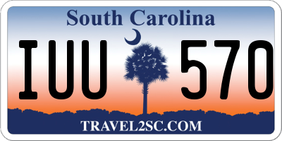 SC license plate IUU570