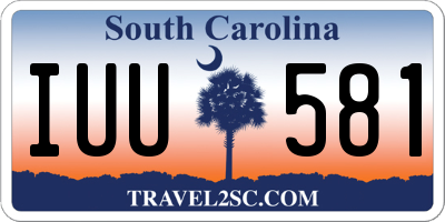 SC license plate IUU581