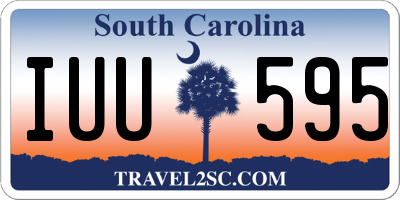 SC license plate IUU595