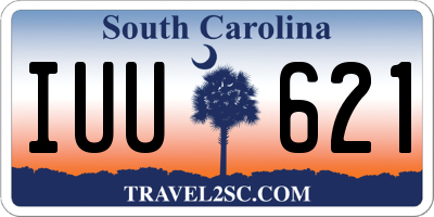 SC license plate IUU621