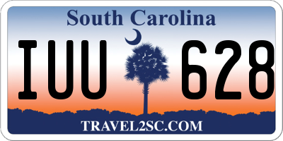SC license plate IUU628