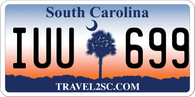 SC license plate IUU699
