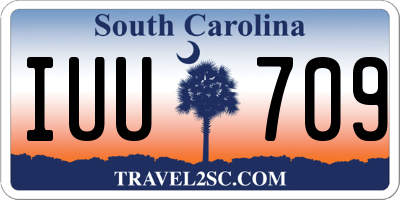 SC license plate IUU709