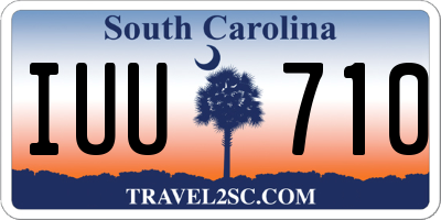 SC license plate IUU710
