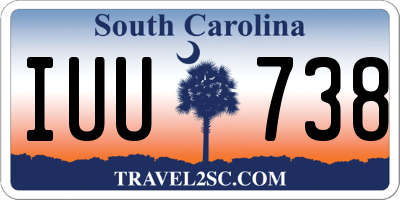 SC license plate IUU738