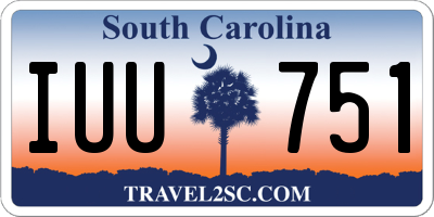 SC license plate IUU751
