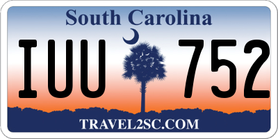 SC license plate IUU752