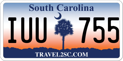 SC license plate IUU755