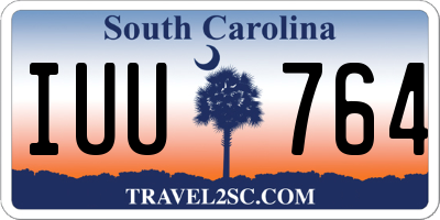 SC license plate IUU764