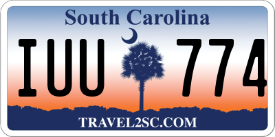 SC license plate IUU774