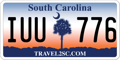 SC license plate IUU776