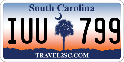SC license plate IUU799