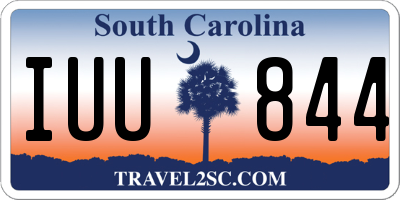 SC license plate IUU844
