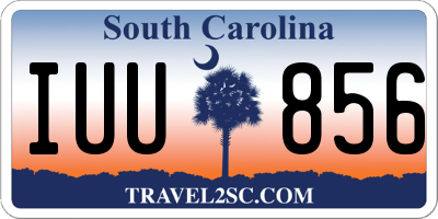 SC license plate IUU856