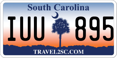 SC license plate IUU895