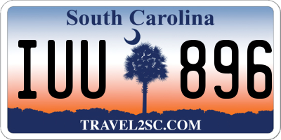 SC license plate IUU896