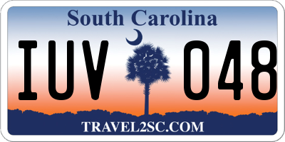 SC license plate IUV048